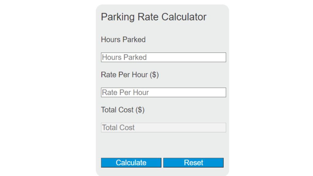 Estimate Your Parking Fee