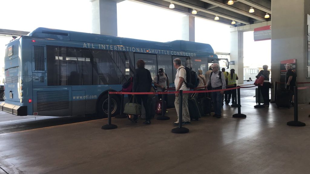 Shuttle System And Transportation At ATL Domestic Terminal