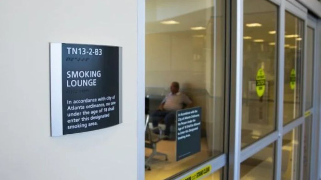 Smoking Area in ATL Airport