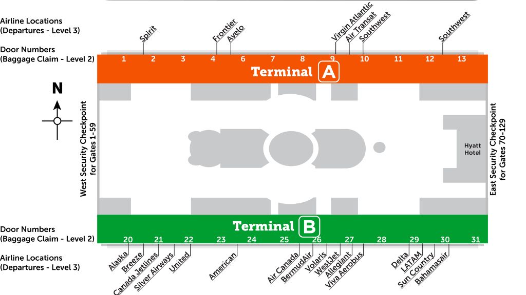Frontier Airlines MCO Terminal Guides