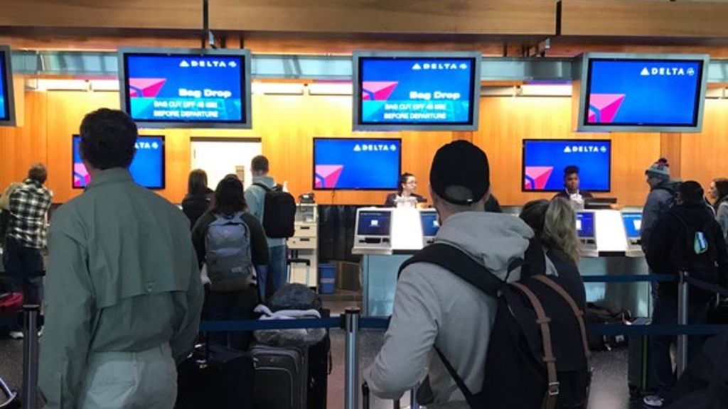 Ticket counter at SAN